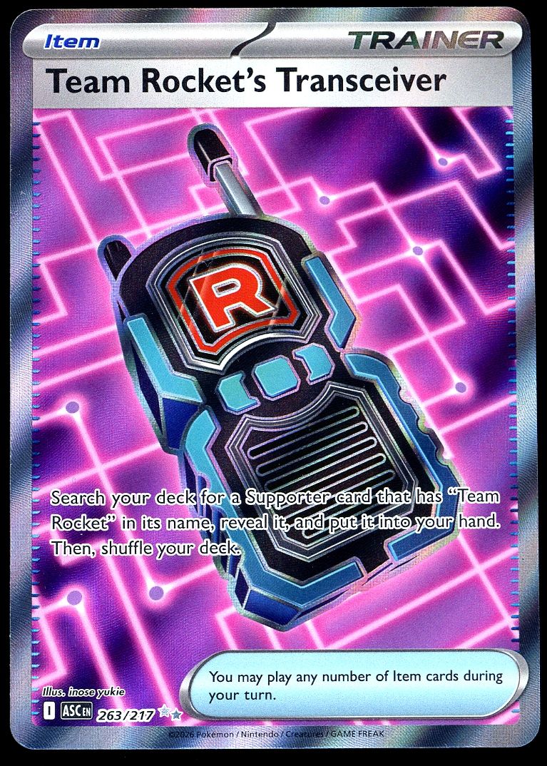 Pokemon Ascended Heroes 2026 - Team Rocket’s Transceiver #263