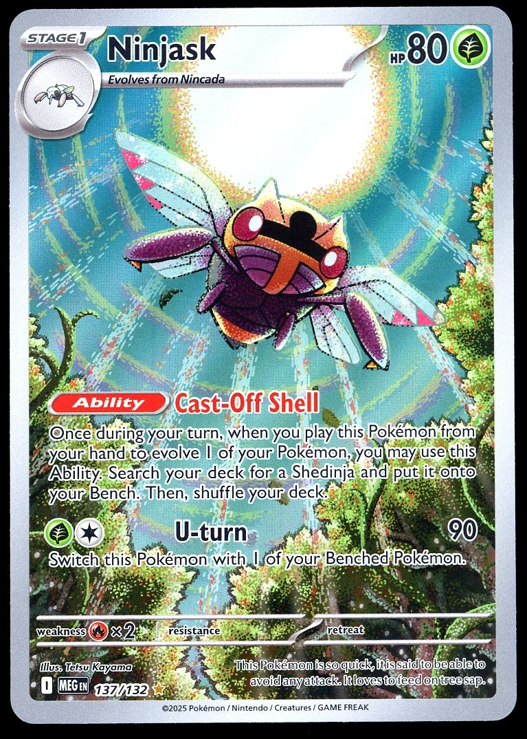 Pokemon Mega Evolution 2025 - Ninjask #137