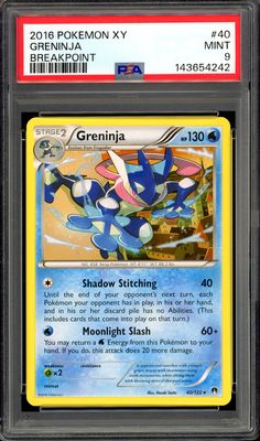 Pokemon XY BREAKpoint 2016 - Greninja #40 - PSA 9