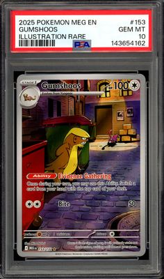 Pokemon Mega Evolution 2025 - Gumshoos #153 - PSA 10
