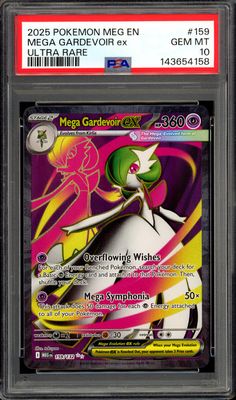 Pokemon Mega Evolution 2025 - Mega Gardevoir EX #159 - PSA 10