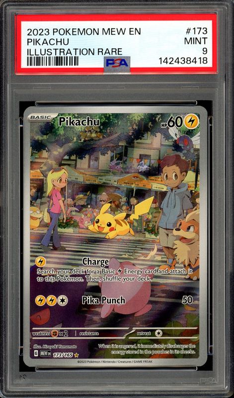 Pokemon Scarlet &amp; Violet 151 2023 - Pikachu #173 - PSA 9