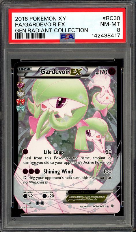 Pokemon Generations Radiant Collection 2016 - Gardevoir EX #RC30 - PSA 8