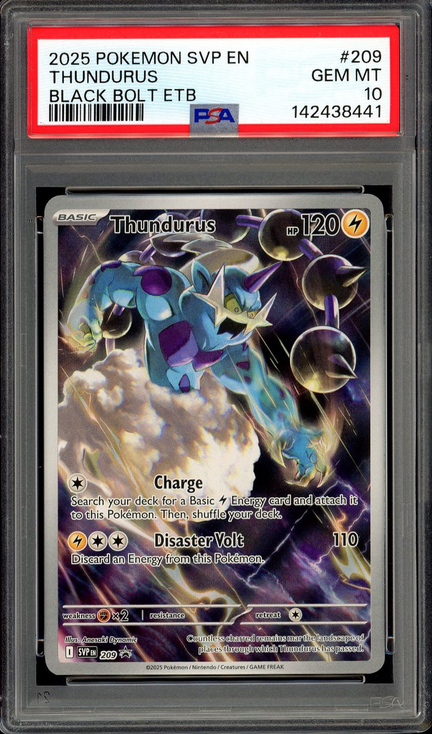 Pokemon Promo 2025 - Thundurus #209 - PSA 10