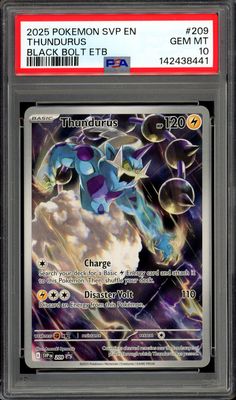 Pokemon Promo 2025 - Thundurus #209 - PSA 10