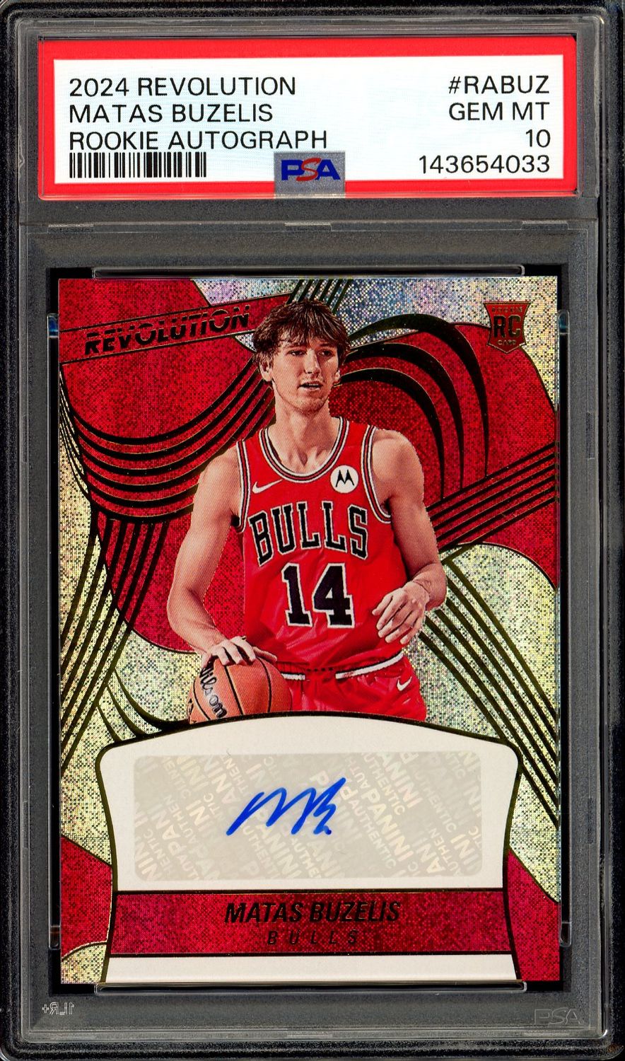 Panini Revolution Basketball 2024 - Matas Buzelis RC Auto #RABUZ - PSA 10