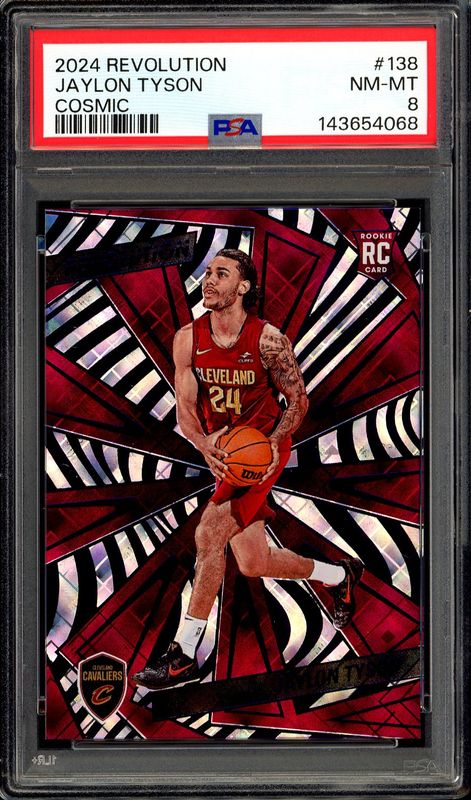 Panini Revolution Basketball 2024 - Jaylon Tyson RC #138 Cosmic 59/99 - PSA 8 Panini Revolution Basketball 2024 - Jaylon Tyson RC #138 Cosmic 59/99 - PSA 8