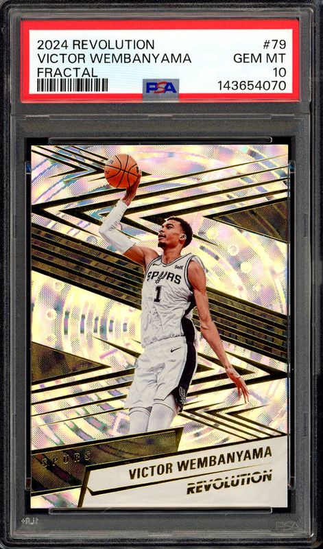 Panini Revolution Basketball 2024 - Victor Wembanyama #79 Fractal - PSA 10 Panini Revolution Basketball 2024 - Victor Wembanyama #79 Fractal - PSA 10
