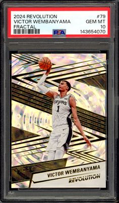 Panini Revolution Basketball 2024 - Victor Wembanyama #79 Fractal - PSA 10 Panini Revolution Basketball 2024 - Victor Wembanyama #79 Fractal - PSA 10