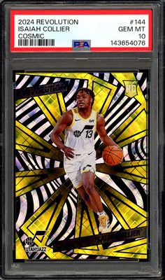 Panini Revolution Basketball 2024 - Isaiah Collier RC #144 Cosmic 97/99 - PSA 10 Panini Revolution Basketball 2024 - Isaiah Collier RC #144 Cosmic 97/99 - PSA 10