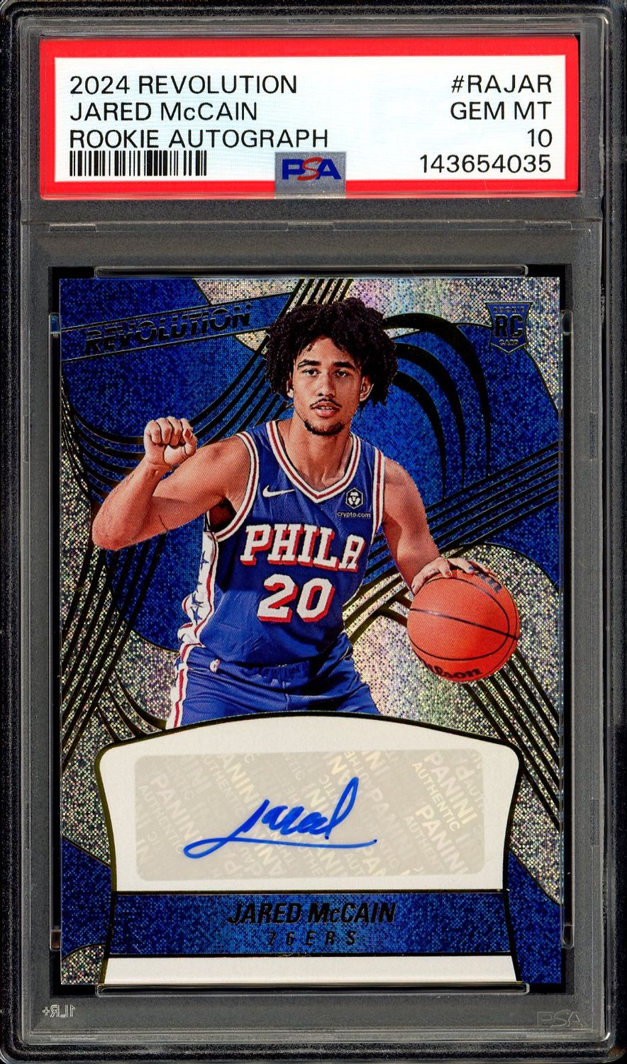 Panini Revolution Basketball 2024 - Jared McCain RC Auto #RAJAR - PSA 10