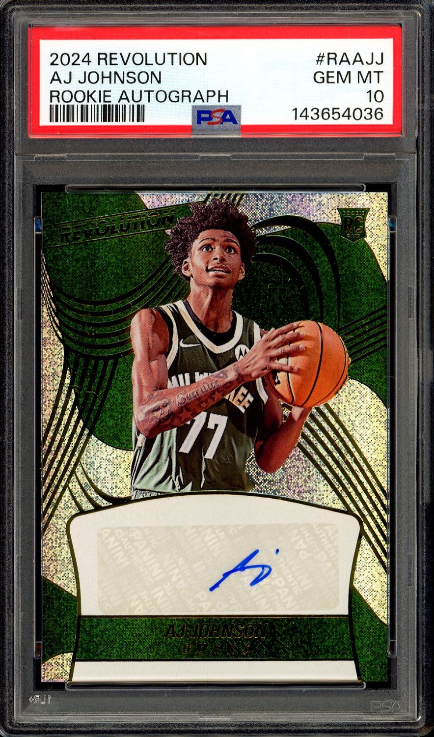 Panini Revolution Basketball 2024 - AJ Johnson RC Auto #RAAJJ - PSA 10