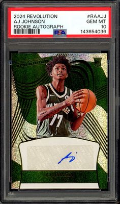 Panini Revolution Basketball 2024 - AJ Johnson RC Auto #RAAJJ - PSA 10