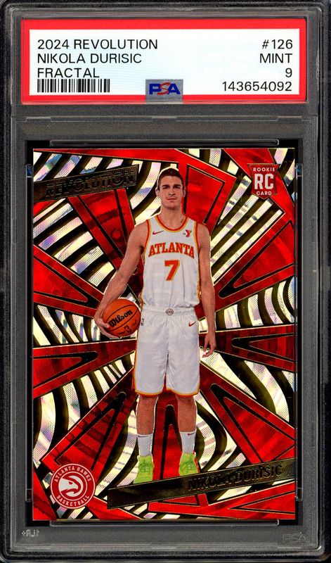 Panini Revolution Basketball 2024 - Nikola Durisic RC #126 Fractal - PSA 9 Panini Revolution Basketball 2024 - Nikola Durisic RC #126 Fractal - PSA 9