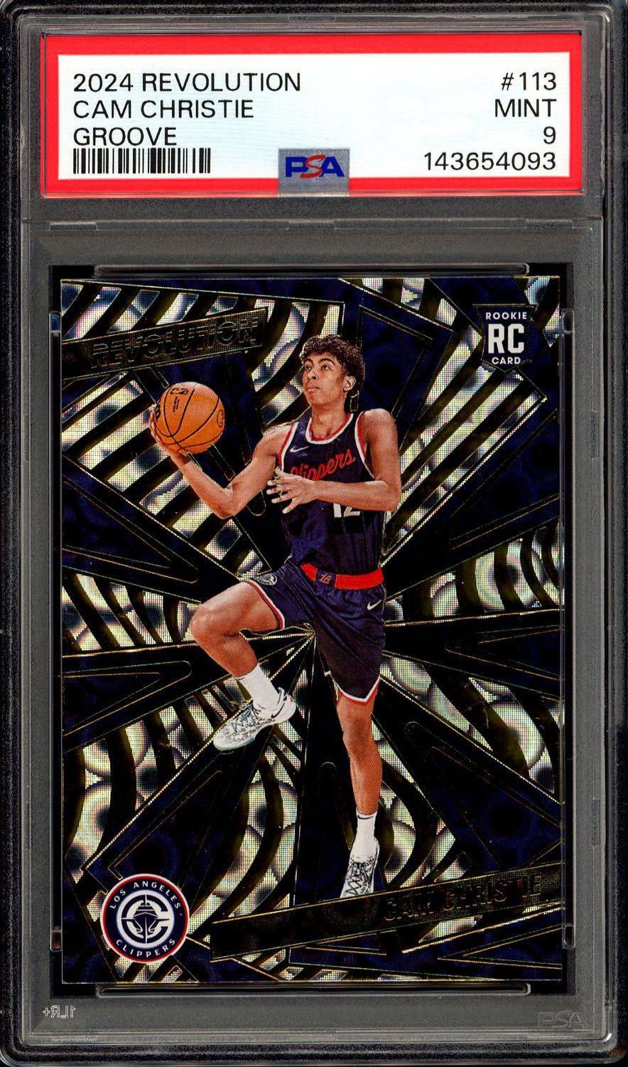 Panini Revolution Basketball 2024 - Cam Christie RC #113 Groove - PSA 9