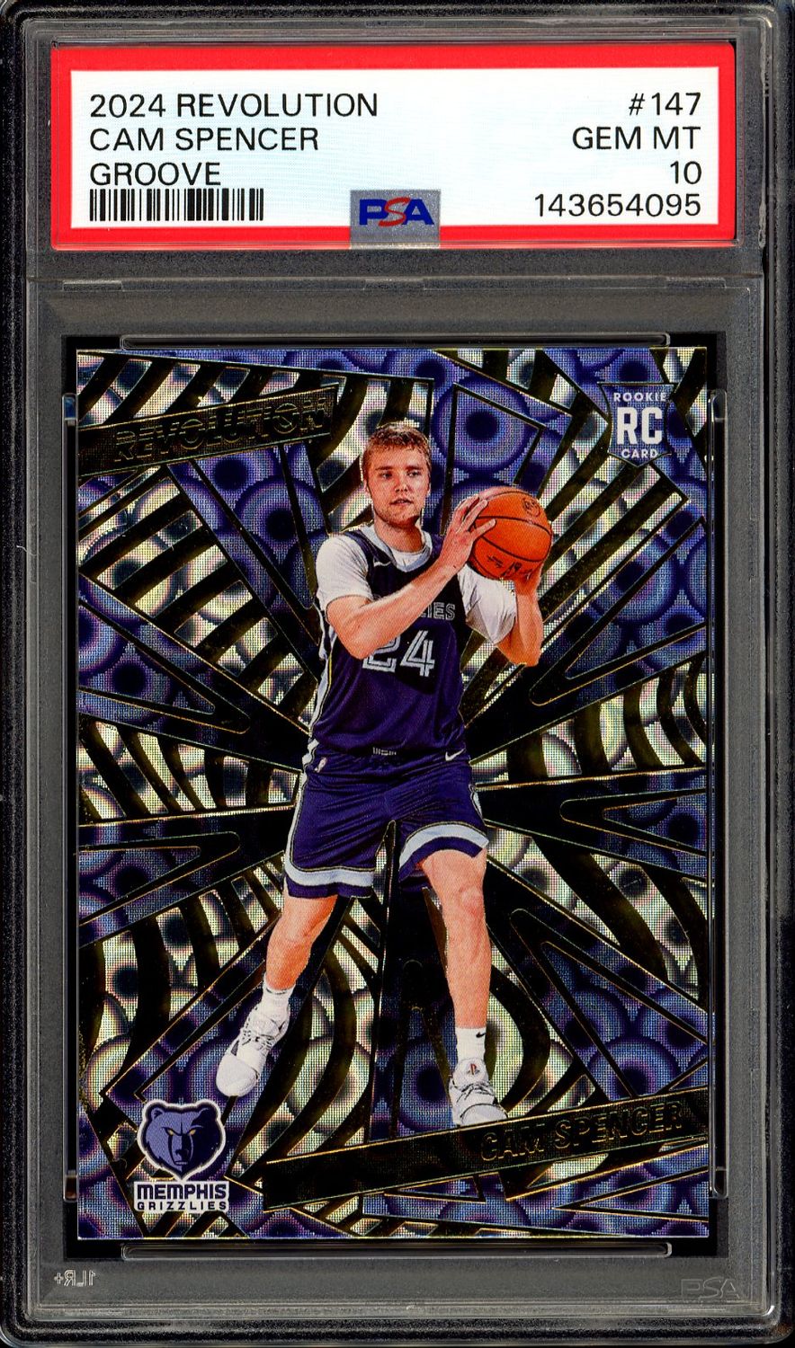 Panini Revolution Basketball 2024 - Cam Spencer RC #147 Groove - PSA 10