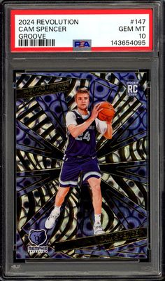 Panini Revolution Basketball 2024 - Cam Spencer RC #147 Groove - PSA 10