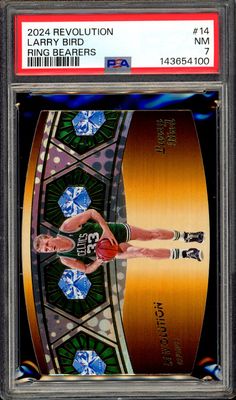 Panini Revolution Basketball 2024 Ring Bearers - Larry Bird #14 - PSA 7 Panini Revolution Basketball 2024 Ring Bearers - Larry Bird #14 - PSA 7