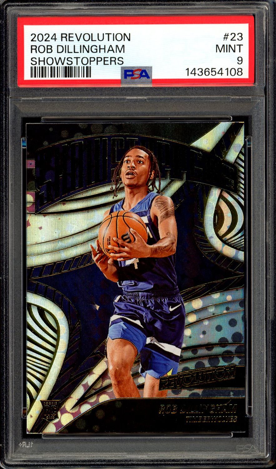 Panini Revolution Basketball 2024 Showstoppers - Rob Dillingham RC #23 - PSA 9