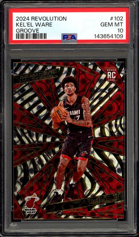 Panini Revolution Basketball 2024 - Kel’el Ware RC #102 Groove - PSA 10 Panini Revolution Basketball 2024 - Kel’el Ware RC #102 Groove - PSA 10