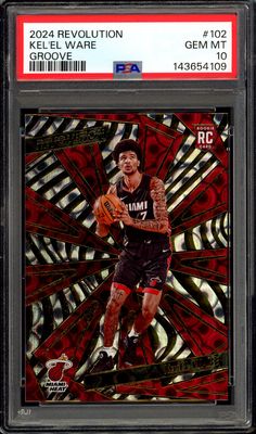 Panini Revolution Basketball 2024 - Kel’el Ware RC #102 Groove - PSA 10 Panini Revolution Basketball 2024 - Kel’el Ware RC #102 Groove - PSA 10