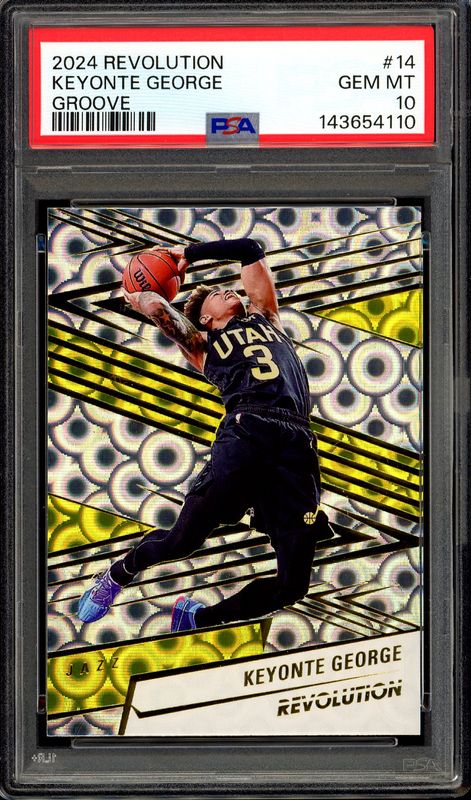 Panini Revolution Basketball 2024 - Keyonte George #14 Groove - PSA 10 Panini Revolution Basketball 2024 - Keyonte George #14 Groove - PSA 10