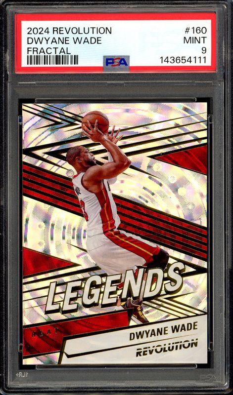 Panini Revolution Basketball 2024 - Dwayne Wade #160 Fractal - PSA 9 Panini Revolution Basketball 2024 - Dwayne Wade #160 Fractal - PSA 9