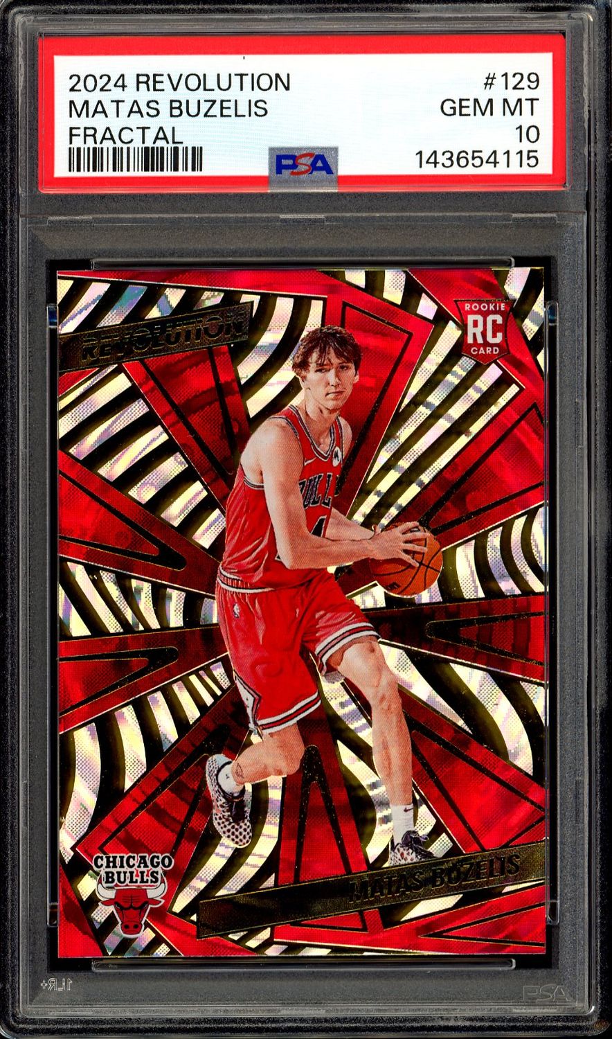 Panini Revolution Basketball 2024 - Matas Buzelis RC #129 Fractal - PSA 10