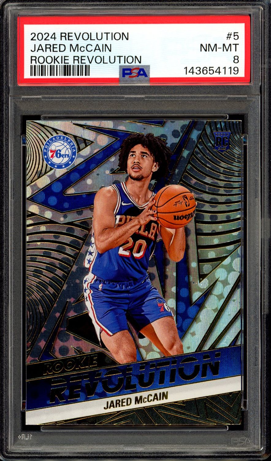 Panini Revolution Basketball 2024 Rookie Revolution - Jared McCain RC #5 - PSA 8