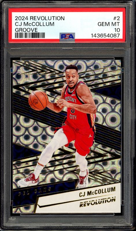 Panini Revolution Basketball 2024 - CJ McCollum #2 Groove - PSA 10 Panini Revolution Basketball 2024 - CJ McCollum #2 Groove - PSA 10