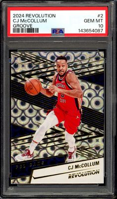 Panini Revolution Basketball 2024 - CJ McCollum #2 Groove - PSA 10 Panini Revolution Basketball 2024 - CJ McCollum #2 Groove - PSA 10