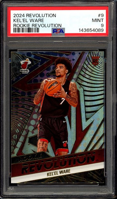 Panini Revolution Basketball 2024 Rookie Revolution - Kel’el Ware RC #9 - PSA 9 Panini Revolution Basketball 2024 Rookie Revolution - Kel’el Ware RC #9 - PSA 9