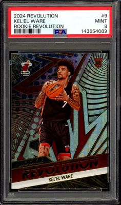 Panini Revolution Basketball 2024 Rookie Revolution - Kel’el Ware RC #9 - PSA 9 Panini Revolution Basketball 2024 Rookie Revolution - Kel’el Ware RC #9 - PSA 9