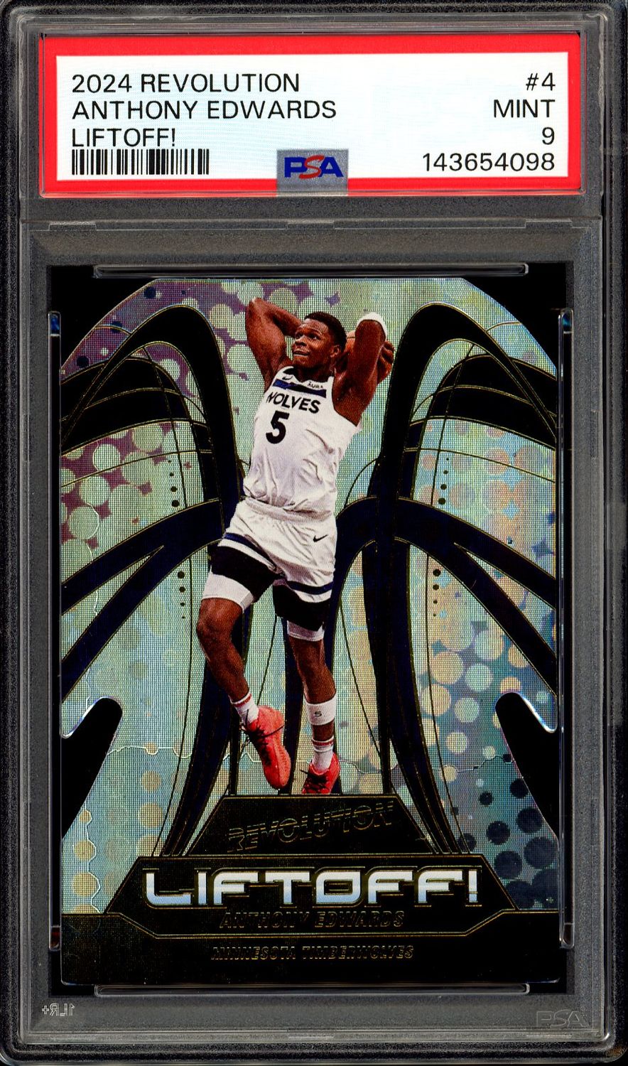 Panini Revolution Basketball 2024 Liftoff! - Anthony Edwards #4 - PSA 9