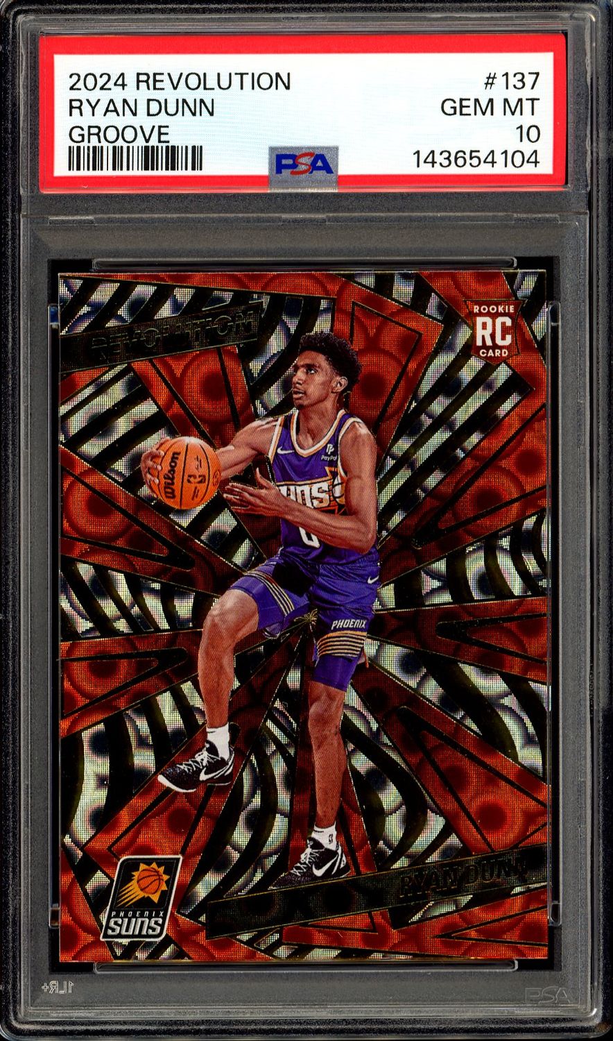 Panini Revolution Basketball 2024 - Ryan Dunn RC #137 Groove - PSA 10
