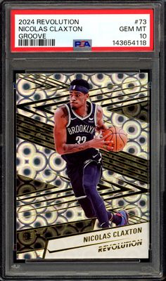 Panini Revolution Basketball 2024 - Nicolas Claxton #73 Groove - PSA 10 Panini Revolution Basketball 2024 - Nicolas Claxton #73 Groove - PSA 10