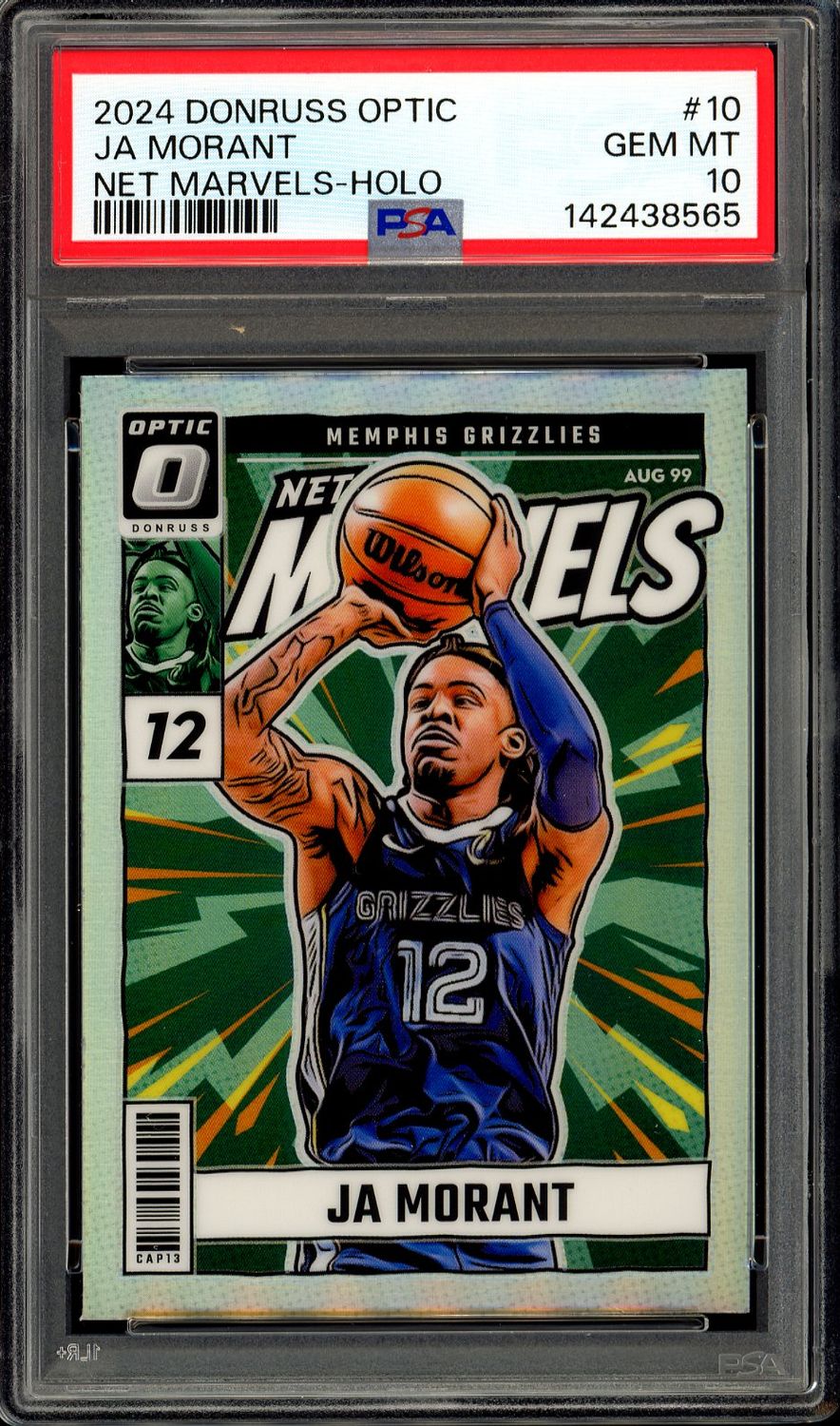 Panini Donruss Optic Basketball 2024 Net Marvels - Ja Morant #10 Holo PSA 10