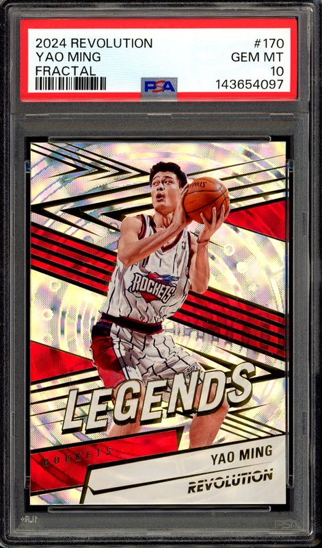 Panini Revolution Basketball 2024 - Yao Ming #170 Fractal - PSA 10 Panini Revolution Basketball 2024 - Yao Ming #170 Fractal - PSA 10