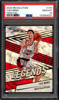 Panini Revolution Basketball 2024 - Yao Ming #170 Fractal - PSA 10 Panini Revolution Basketball 2024 - Yao Ming #170 Fractal - PSA 10
