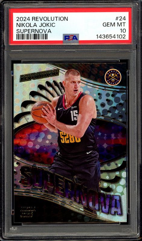 Panini Revolution Basketball 2024 Supernova - Nikola Jokic #24 - PSA 10 Panini Revolution Basketball 2024 Supernova - Nikola Jokic #24 - PSA 10