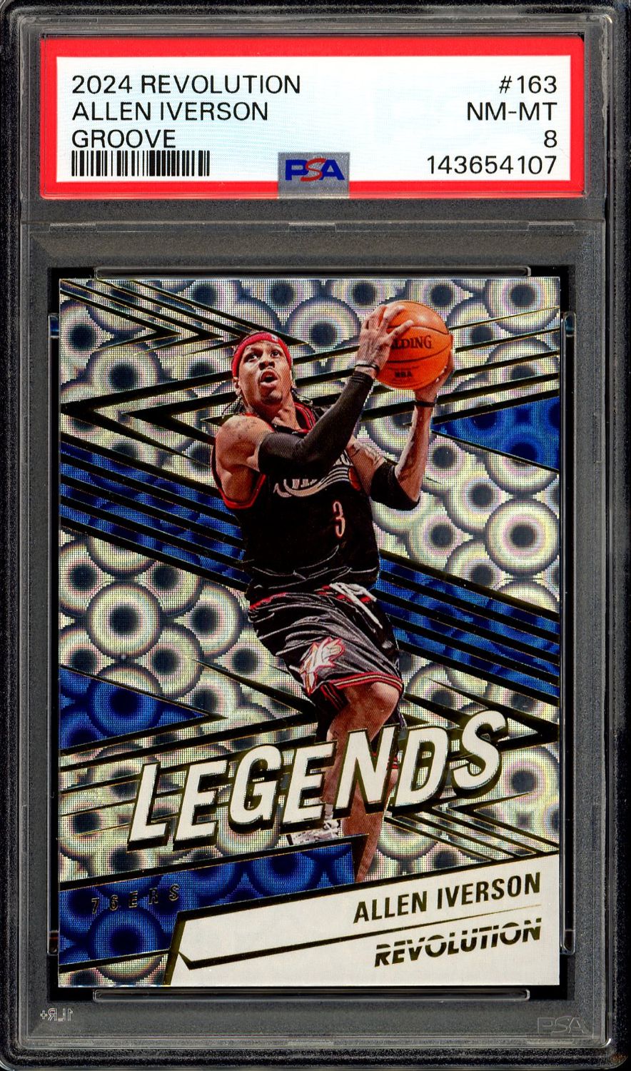 Panini Revolution Basketball 2024 - Allen Iverson #163 Groove - PSA 8