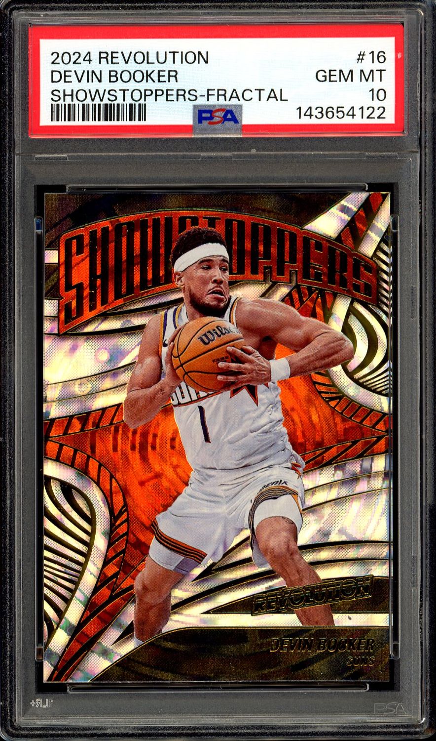 Panini Revolution Basketball 2024 Showstoppers - Devin Booker #16 Fractal - PSA 10