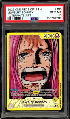 One Piece Carrying On His Will 2025 - Jewelry Bonney #OP13-100 - PSA 10
