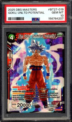 Dragon Ball Super: History of Z 2025 - Son Goku, Unlimited Potential #BT27-019 - PSA 10