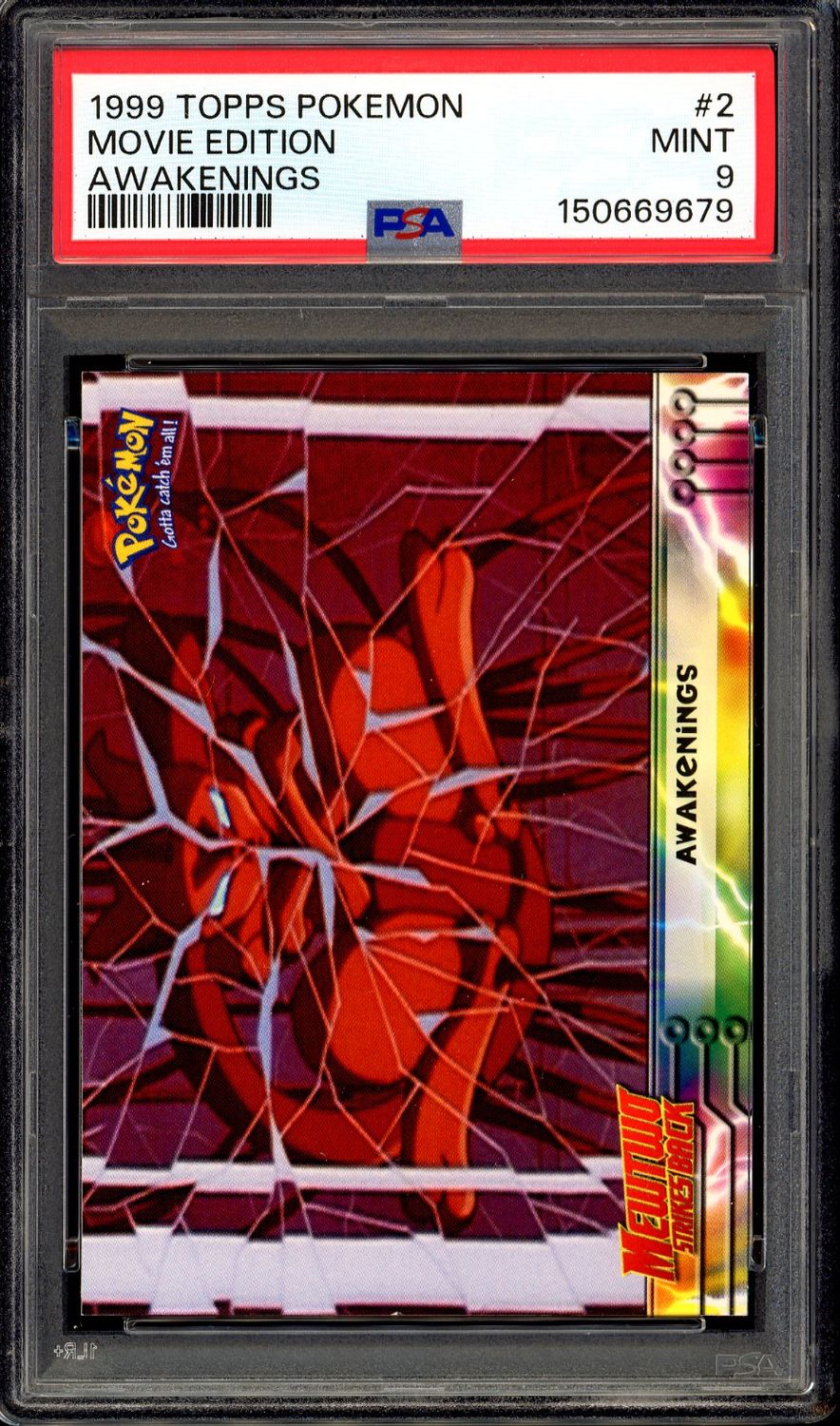 Topps Pokemon 1999 Movie - Awakenings - PSA 9
