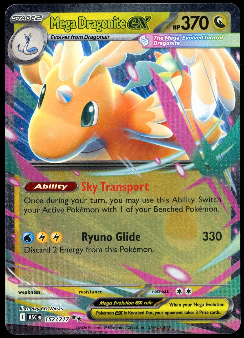 Pokemon Ascended Heroes 2026 - Mega Dragonite EX #152