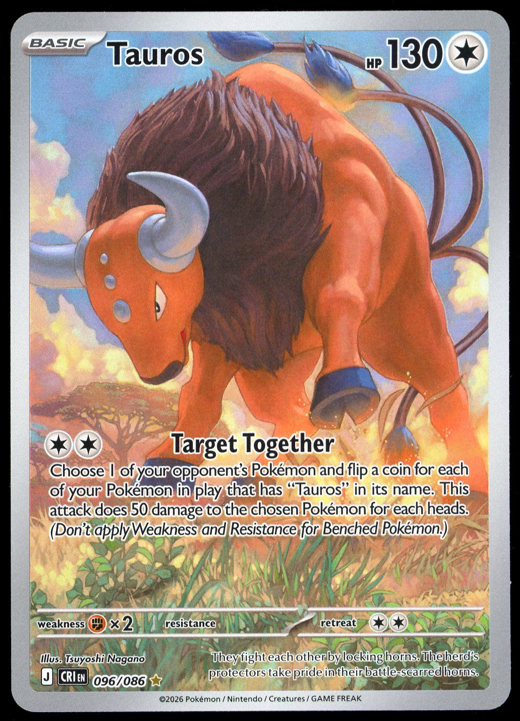 Pokemon Chaos Rising 2026 - Tauros #96