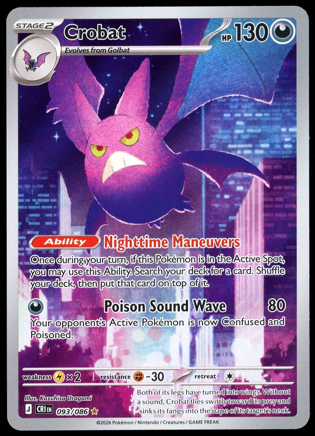 Pokemon Chaos Rising 2026 - Crobat #93