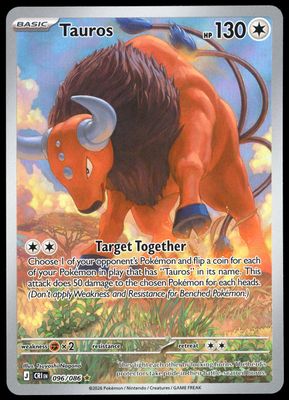 Pokemon Chaos Rising 2026 - Tauros #96
