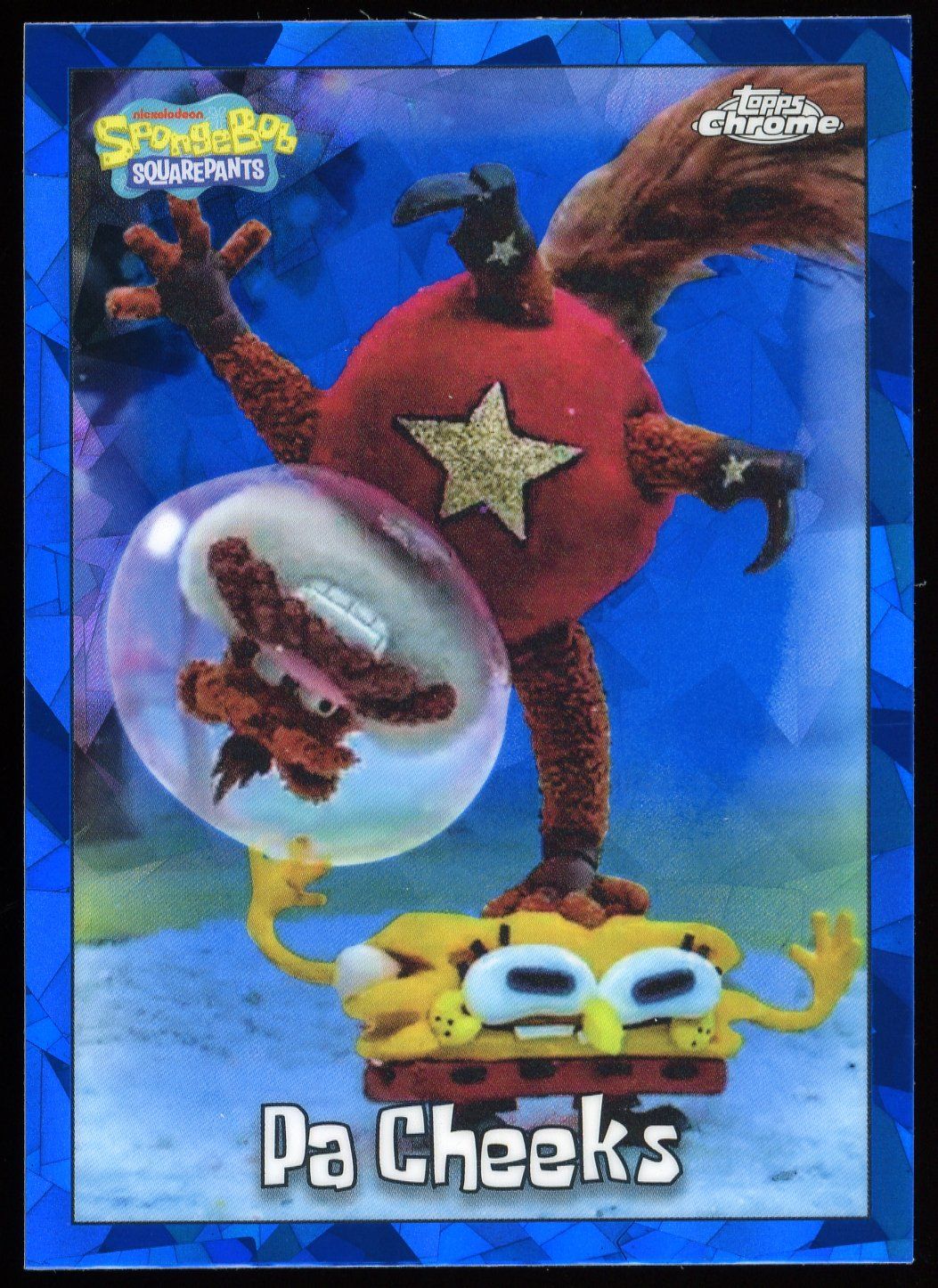 Topps Chrome SpongeBob SquarePants 2025 - Pa Cheeks Sapphire #113
